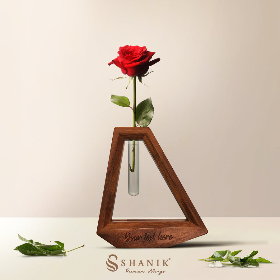 Personalized Flower Vase  Stem Vase - Custom Engraved Gift for Her