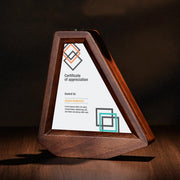 Modern Printed Award Plaque Trophy Display