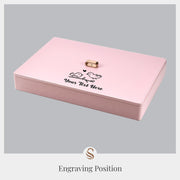 Pink Vegan Leather Stackable Jewelry Trays  Custom Jewelry Box for Women  Personalized Jewelry Case and Makeup Organizer