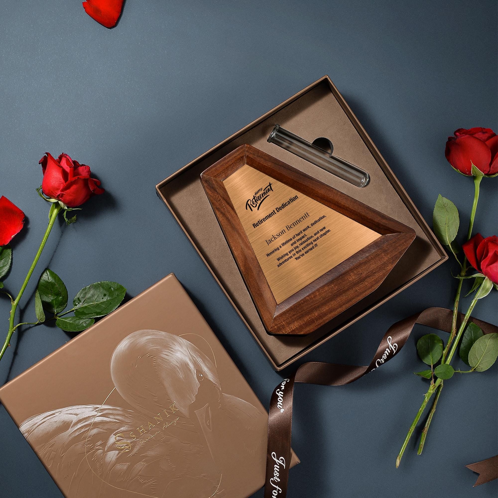 a picture of a woman with a pen in a box
