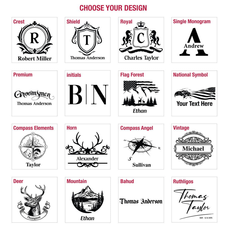 a bunch of different type of logos