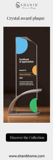 Crystal Award UV Print Plaque Display Stand Crystal Trophy