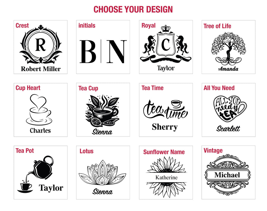 a bunch of different type of logos