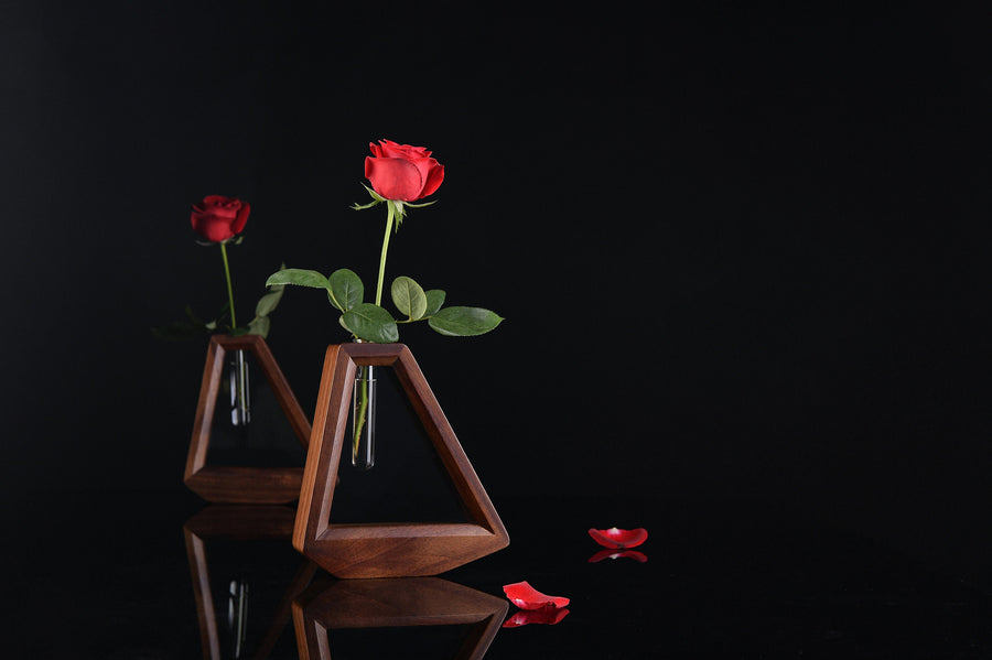 Personalized Flower Vase  Stem Vase - Custom Engraved Gift for Her