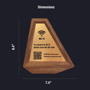 Customizable Acrylic Wifi Password Sign  Wifi QR Code Sign for Cafes  Restaurants  Hotels  Coffee Shops  Airbnb Signs