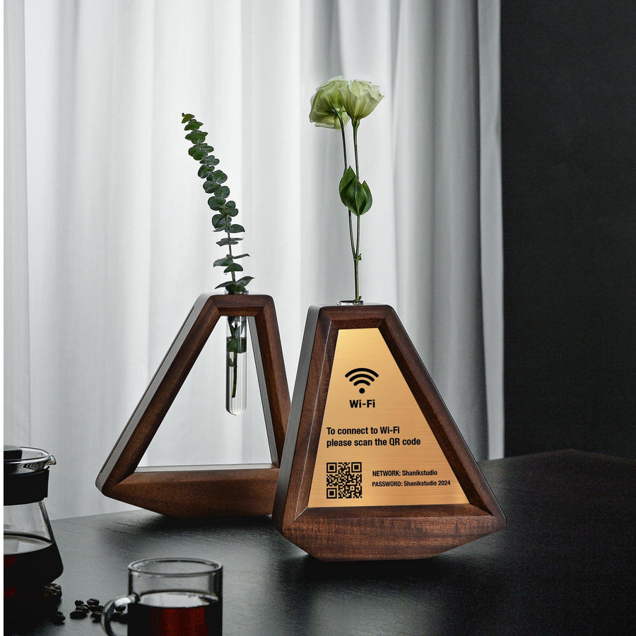Customizable Acrylic Wifi Password Sign  Wifi QR Code Sign for Cafes  Restaurants  Hotels  Coffee Shops  Airbnb Signs