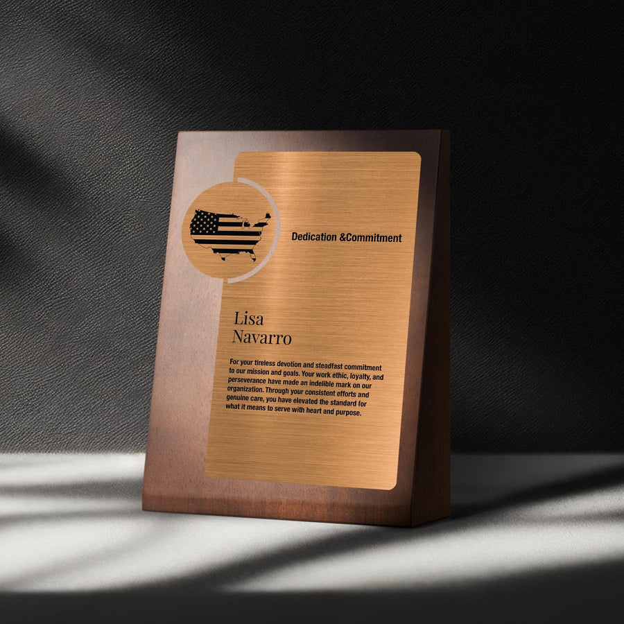 Office Plaque Gift Acrylic Display Photo Block Award