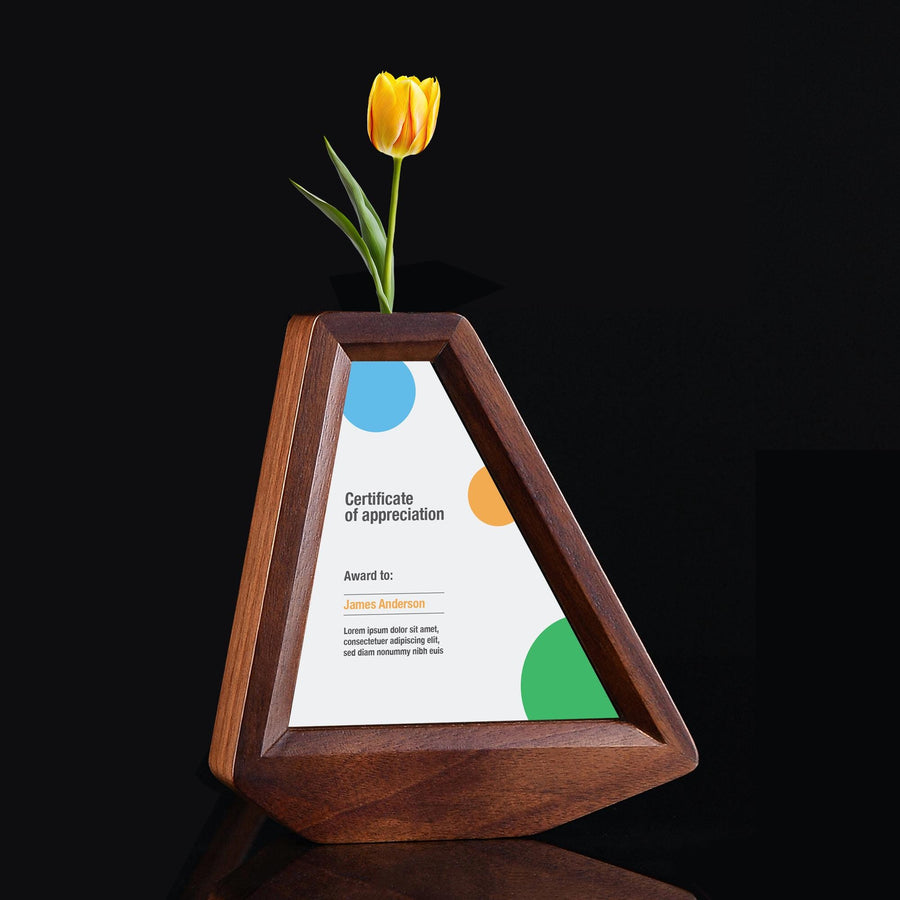 Modern Printed Award Plaque Trophy Display