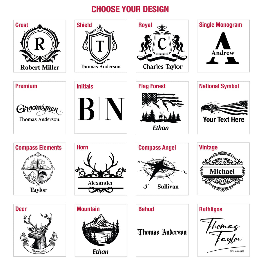 a bunch of different type of logos