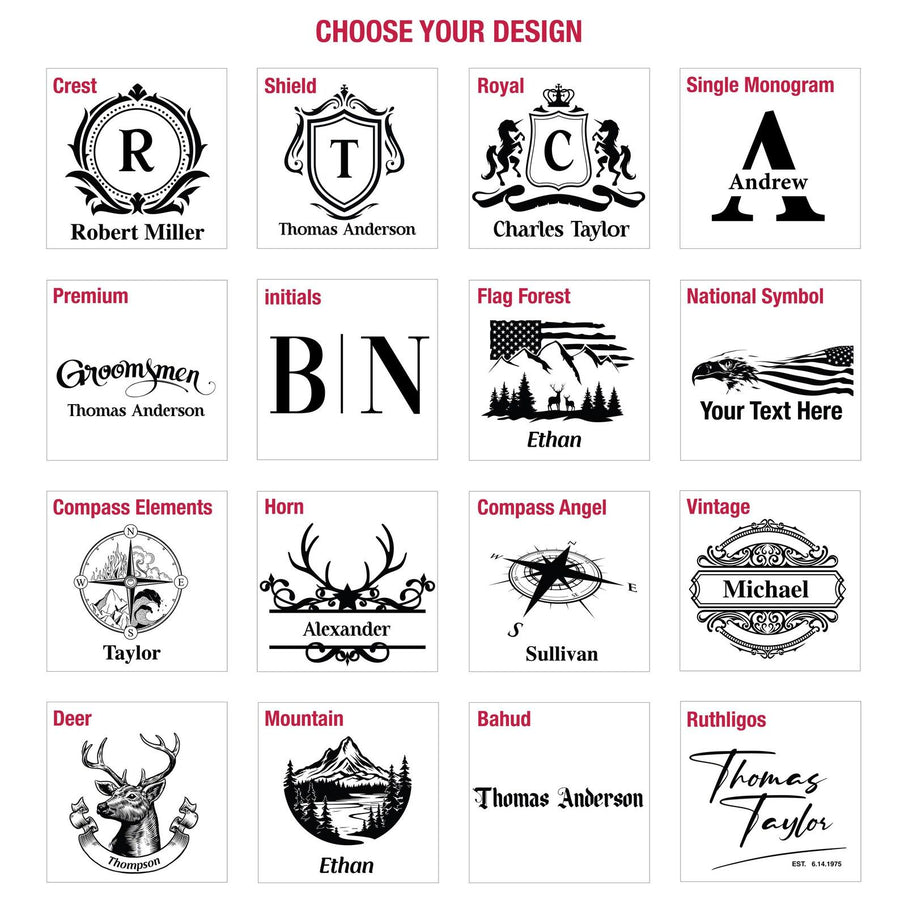 a bunch of different type of logos