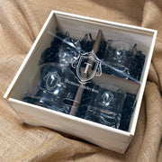 Custom Whiskey Decanter Set Personalized Glassware Gift Box