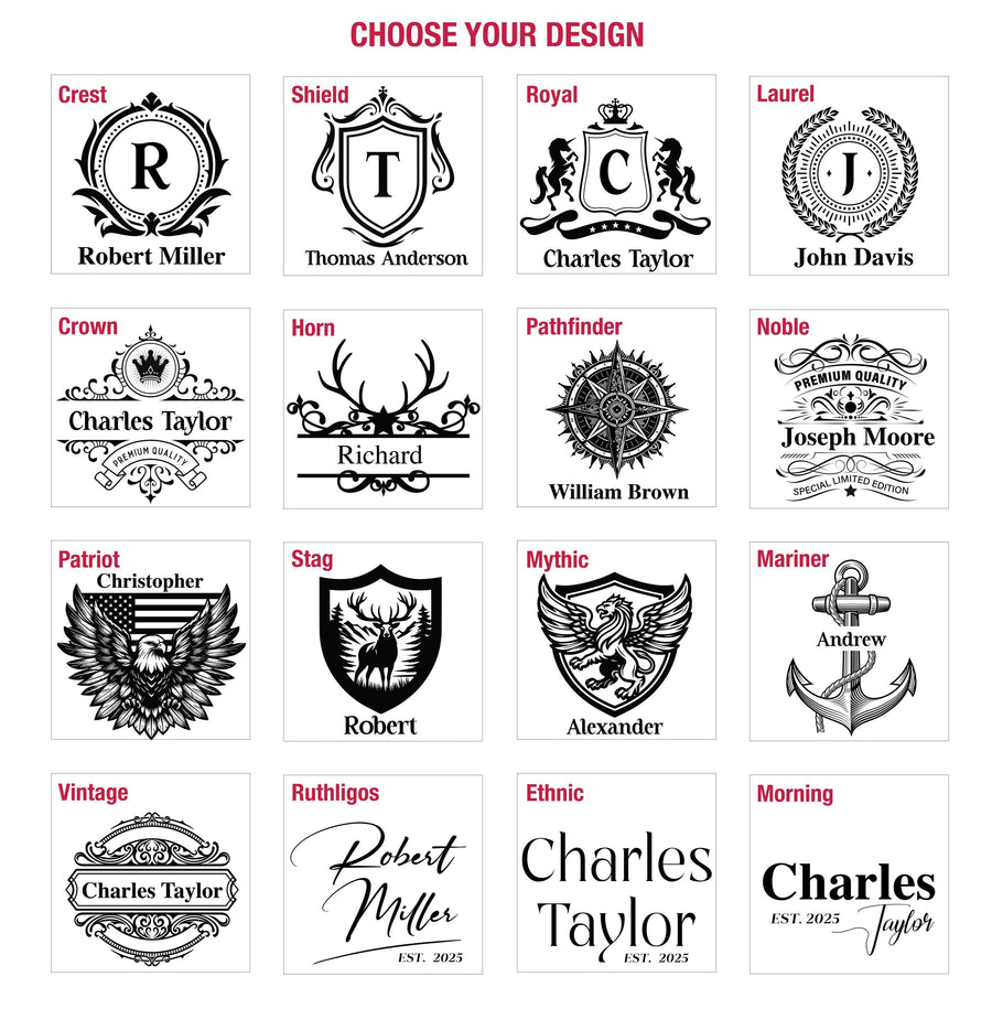 a bunch of logos that are on a white background