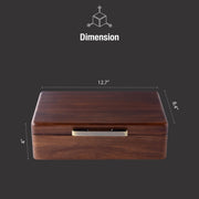 a wooden box is shown with measurements for it
