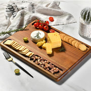 Thick Double-Sided Wood Cutting Board  Laser Engraved  Perfect Grill Gift for Dad  Personalized Meat and Cheese Board for Christmas Gift