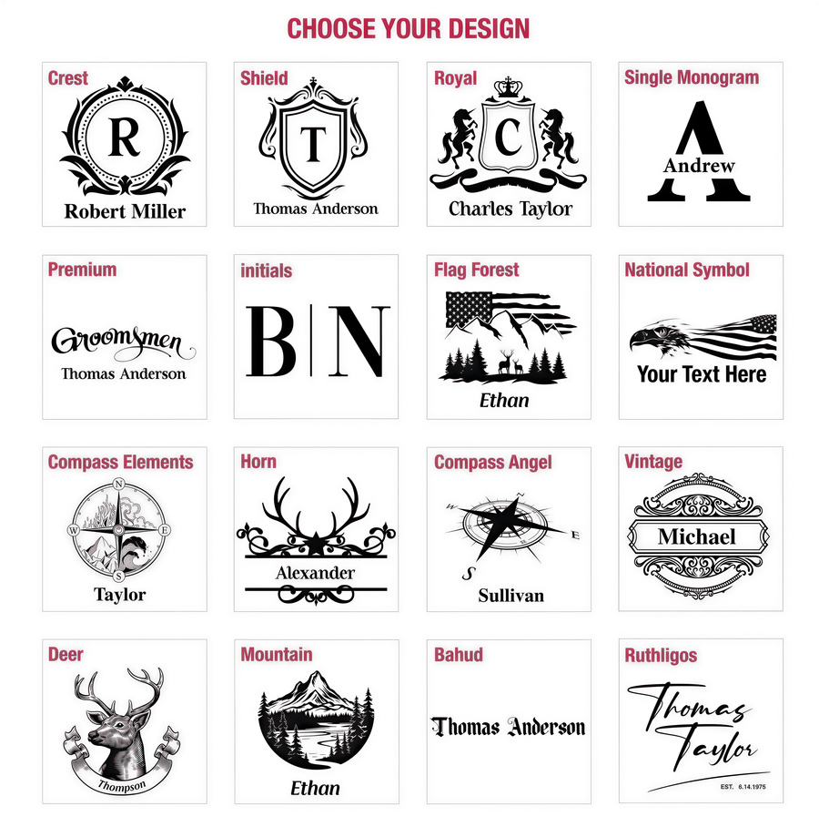 a bunch of different type of logos