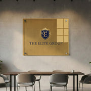 Spa business signboard hair salon acrylic logo sign custom UV printed wall decor personalized branding plaque spa and beauty salon