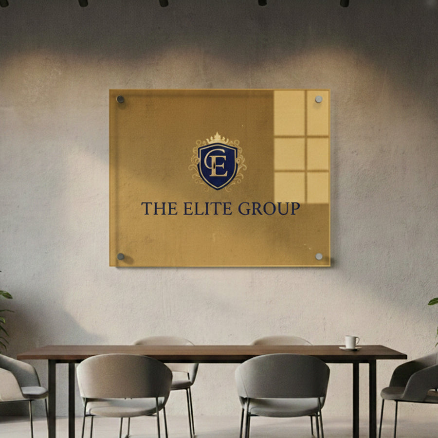 Spa business signboard hair salon acrylic logo sign custom UV printed wall decor personalized branding plaque spa and beauty salon