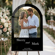 Bridal shower welcome sign personalized bride to be poster custom name and photo wedding shower sign modern bridal shower decoration