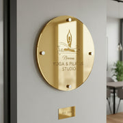 Storefront bakery sign elegant wall-mounted acrylic sign boutique small business logo sign ready to hang custom shop commercial sign