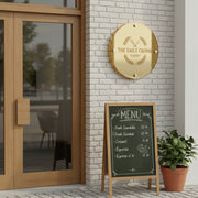 Spa business signboard hair salon acrylic logo sign custom UV printed wall decor personalized branding plaque spa and beauty salon