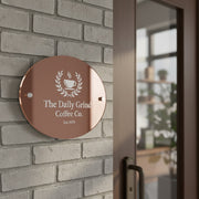 Spa business signboard hair salon acrylic logo sign custom UV printed wall decor personalized branding plaque spa and beauty salon