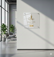 Storefront bakery sign elegant wall-mounted acrylic sign boutique small business logo sign ready to hang custom shop commercial sign