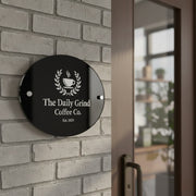 Storefront bakery sign elegant wall-mounted acrylic sign boutique small business logo sign ready to hang custom shop commercial sign