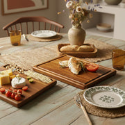 Engraved Wooden Cutting Board Reversible Acacia Serving Board 25th Anniversary Gift for Husband Butcher Platter with Sections