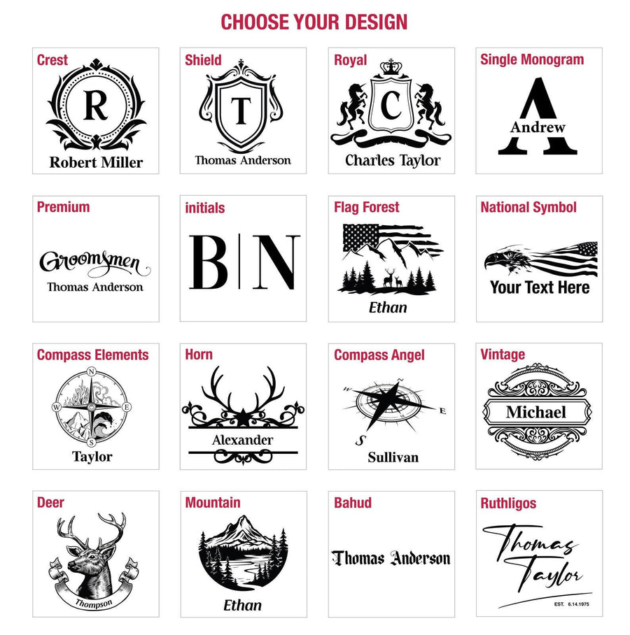 a bunch of different type of logos