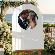 Bridal shower welcome sign personalized bride to be poster custom name and photo wedding shower sign modern bridal shower decoration