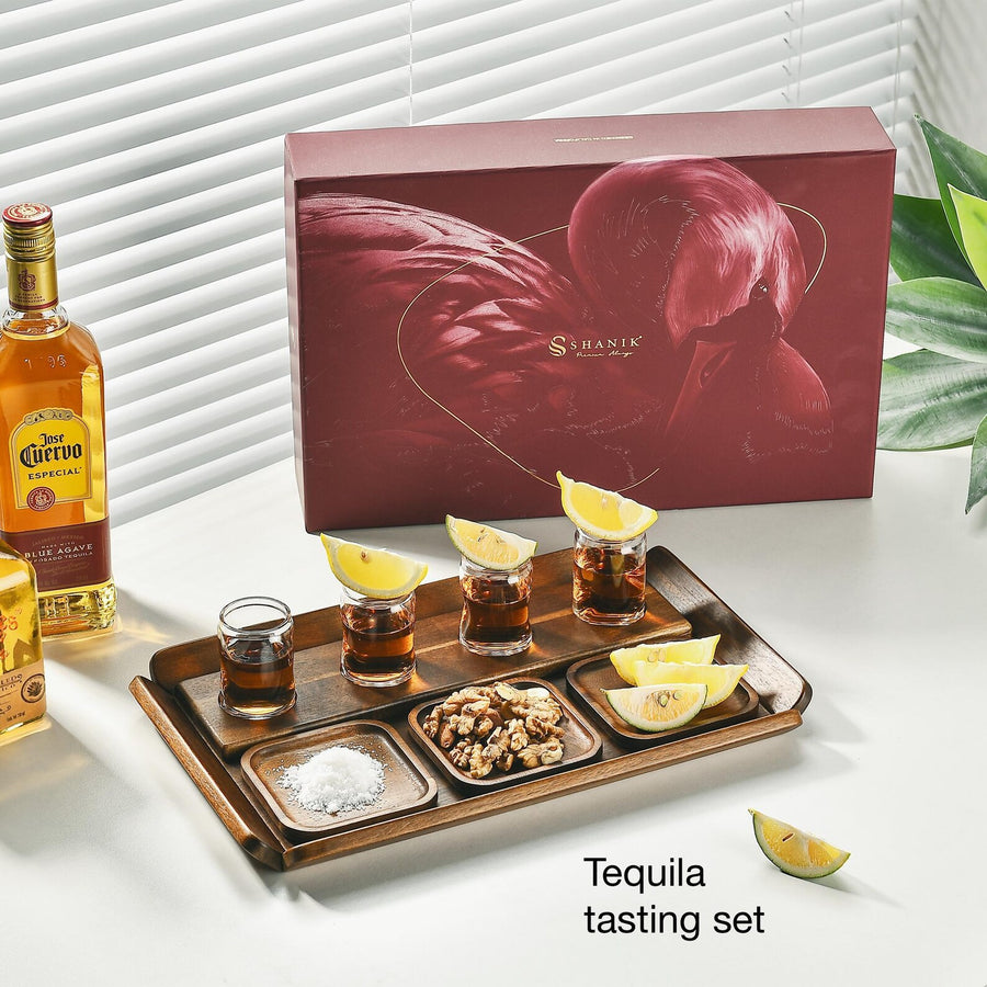 Engraved wooden beer flight tasting tray with coasters and glasses gift for beer lover bar decor