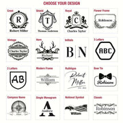 Engraved Wooden Jewelry Box Organizer for Men Jewelry Case Holder with Removable Divider Tray Man Cave Stuff Closet Organizer Fiance Gift