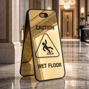 Sidewalk directional sign personalized business advertisement caution warning safety danger restricted area freestanding sign acrylic