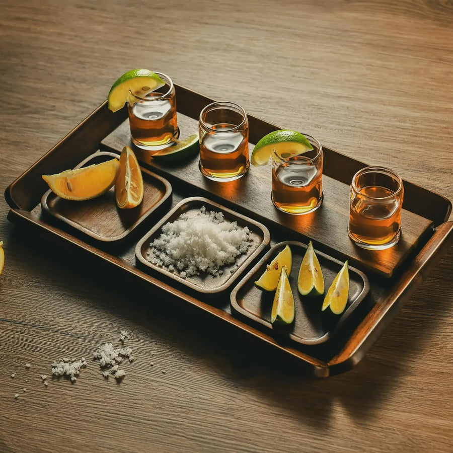 Barware gifts for tequila drinker gifts engraved glassware tequilla set bar decor gift for man cave shot galss serving tray bar gift for him