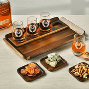 Groomsmen gift engraved whiskey set hostess gift ideas personalized brandy glasses snack coasters flight set bourbon themed gifts for him