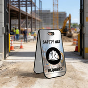 Sidewalk directional sign personalized business advertisement caution warning safety danger restricted area freestanding sign acrylic
