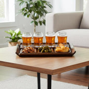 Engraved Tasting Glasses Gift for Beer Lover Personalized Beer Flight Set with Wooden Paddle Craft Beer Sampler Board with Snack Coasters