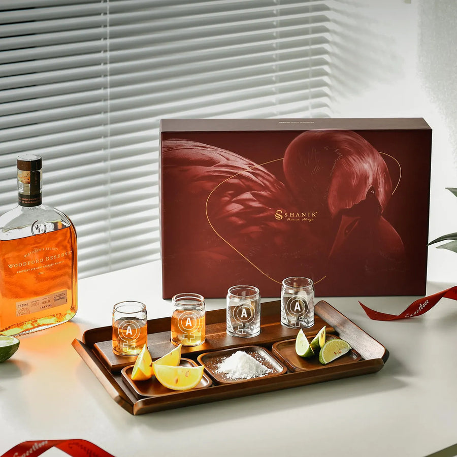 Barware gifts for tequila drinker gifts engraved glassware tequilla set bar decor gift for man cave shot galss serving tray bar gift for him