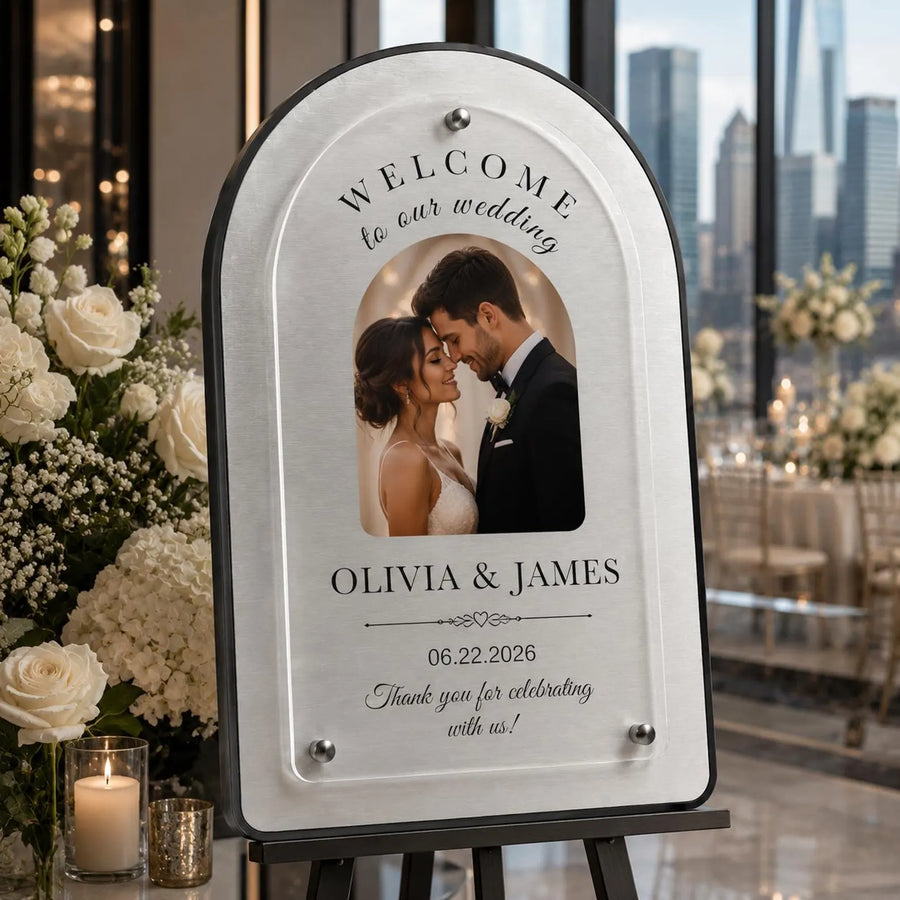 Wedding directional sign customizable wedding sign event welcome board engagement party decor welcome poster board modern wedding sign