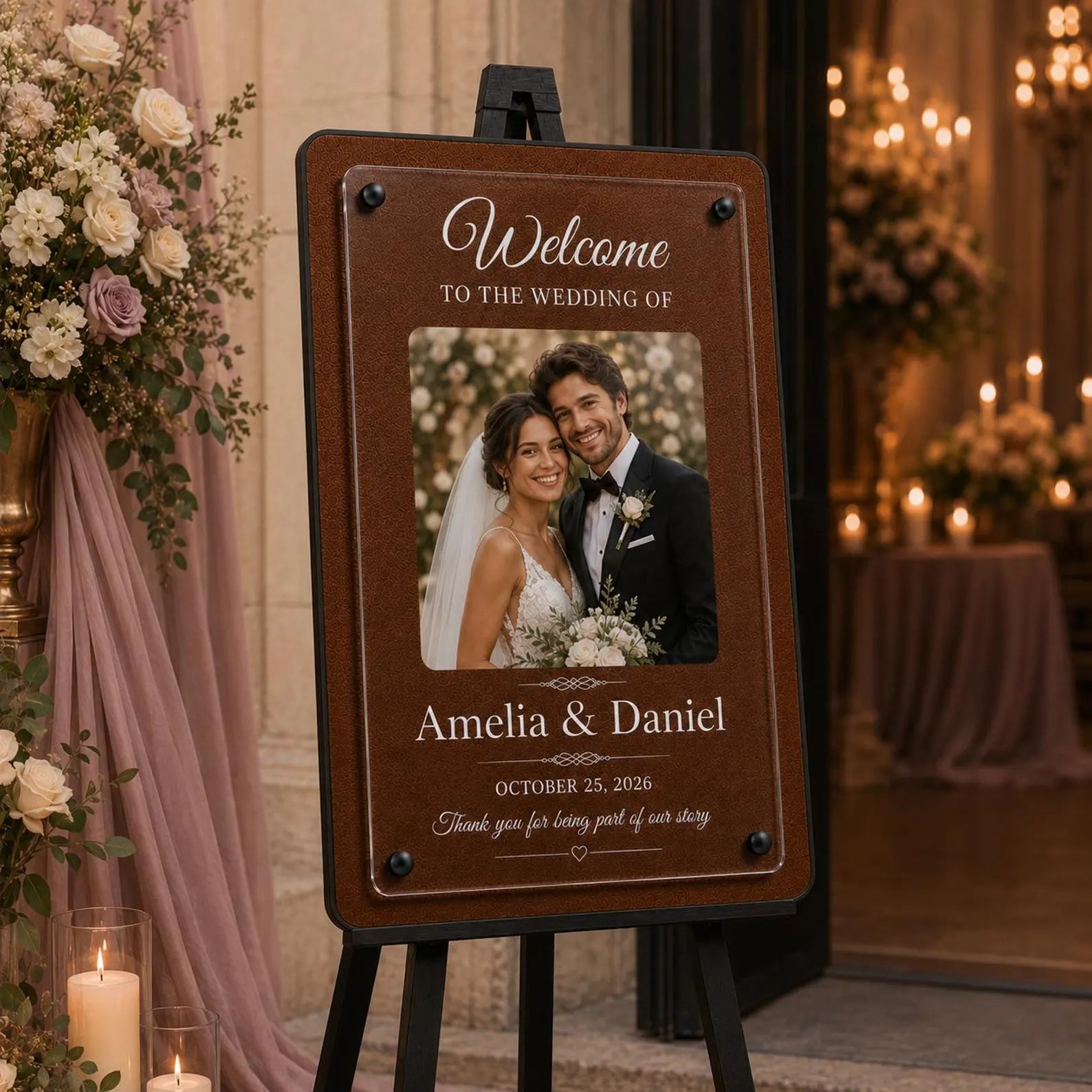 Wedding directional sign customizable wedding sign event welcome board engagement party decor welcome poster board modern wedding sign