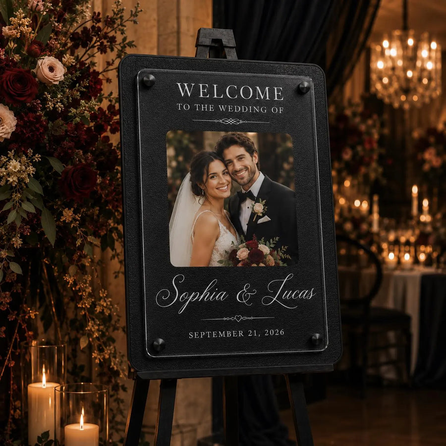 Wedding directional sign customizable wedding sign event welcome board engagement party decor welcome poster board modern wedding sign