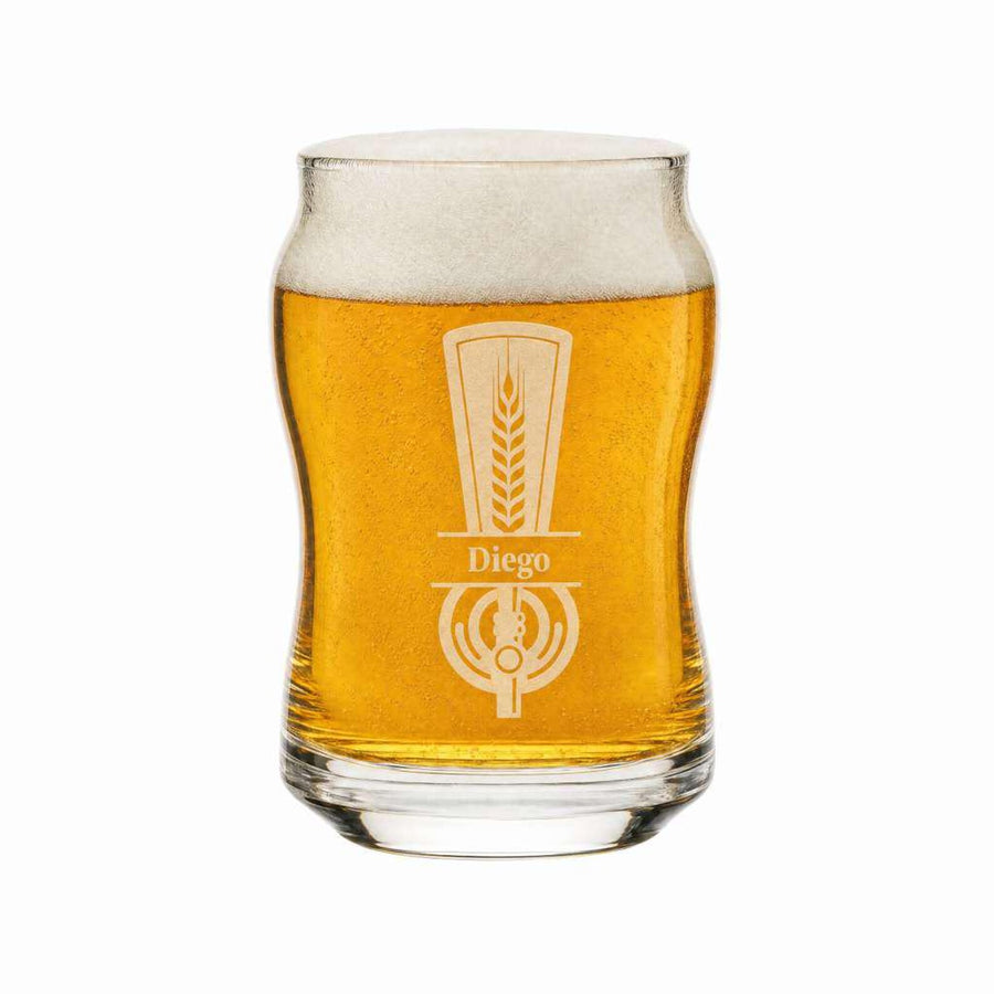 Engraved Tasting Glasses Gift for Beer Lover Personalized Beer Flight Set with Wooden Paddle Craft Beer Sampler Board with Snack Coasters