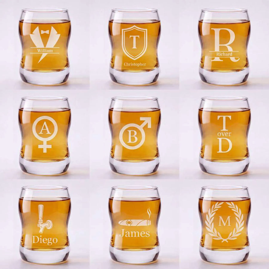 Personalized Tequila Shot Board With Glasses Acacia Wood Serving Tray Custom Engraved Shot Flight Set Anniversary Housewarming Gift For Him