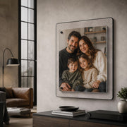 Memory photo frame family portrait wall display personalized picture frame celebration of life frame square acrylic standoff wall display