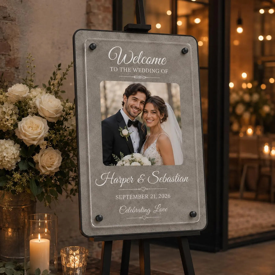 Wedding directional sign customizable wedding sign event welcome board engagement party decor welcome poster board modern wedding sign