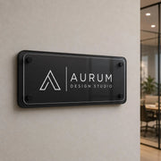Spa business sign double acrylic wall decor doctor office sign uv print glass business sign for law office welcome sign business name plate