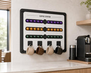 Nespresso Pod Holder Wall Mounted Nespresso Capsule Organizer Coffee Pod Storage Coffee Bar Organizer Space Saving Nespresso