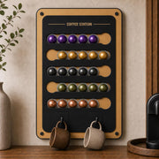 Nespresso Pod Holder Wall Mounted Nespresso Capsule Organizer Coffee Pod Storage Coffee Bar Organizer Space Saving Nespresso