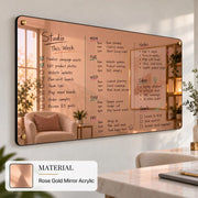 Meeting room writable blank acrylic board wall mounted office task board clear acrylic dry erase board reception announcement acrylic sign