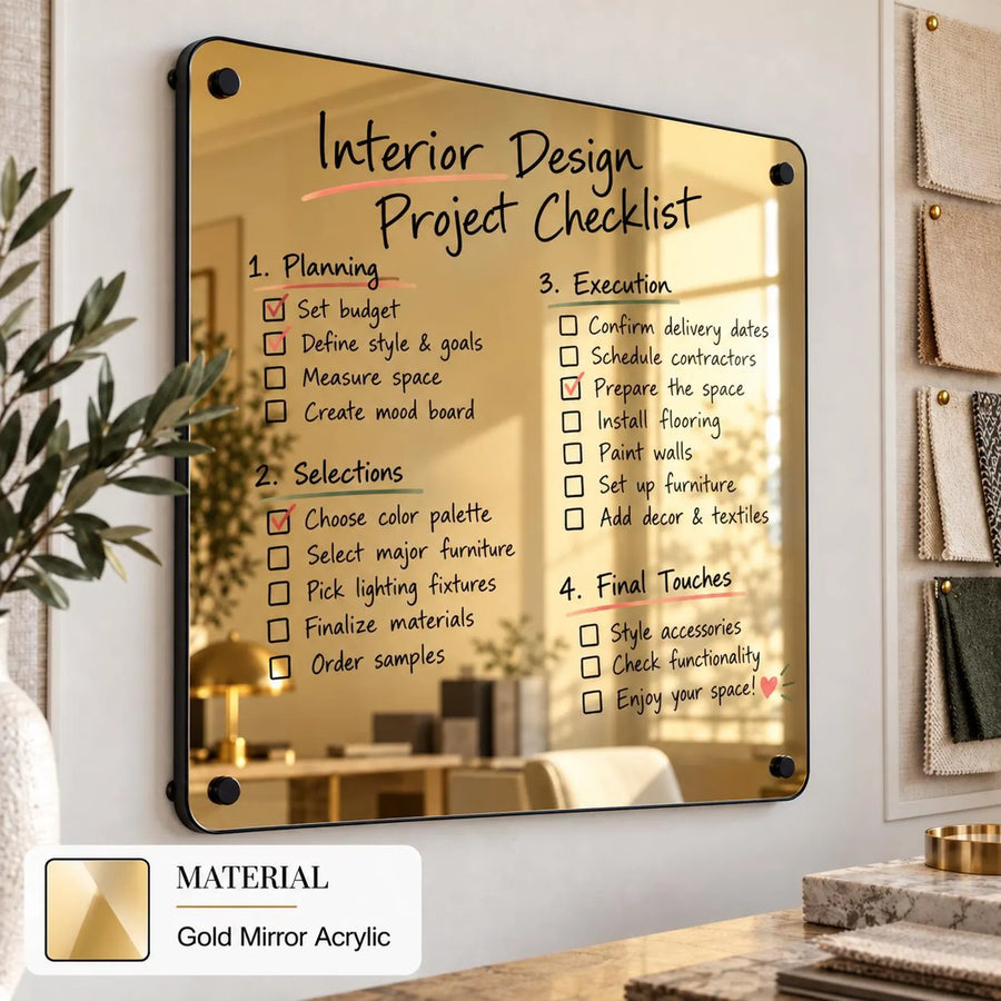 Meeting room writable blank acrylic board wall mounted office task board clear acrylic dry erase board reception announcement acrylic sign